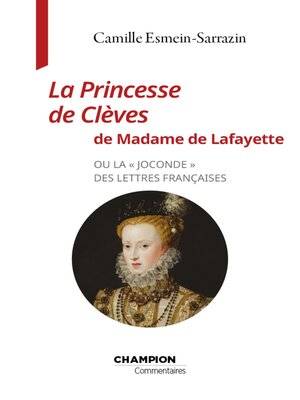 cover image of La princesse de Clèves de Madame de Lafayette